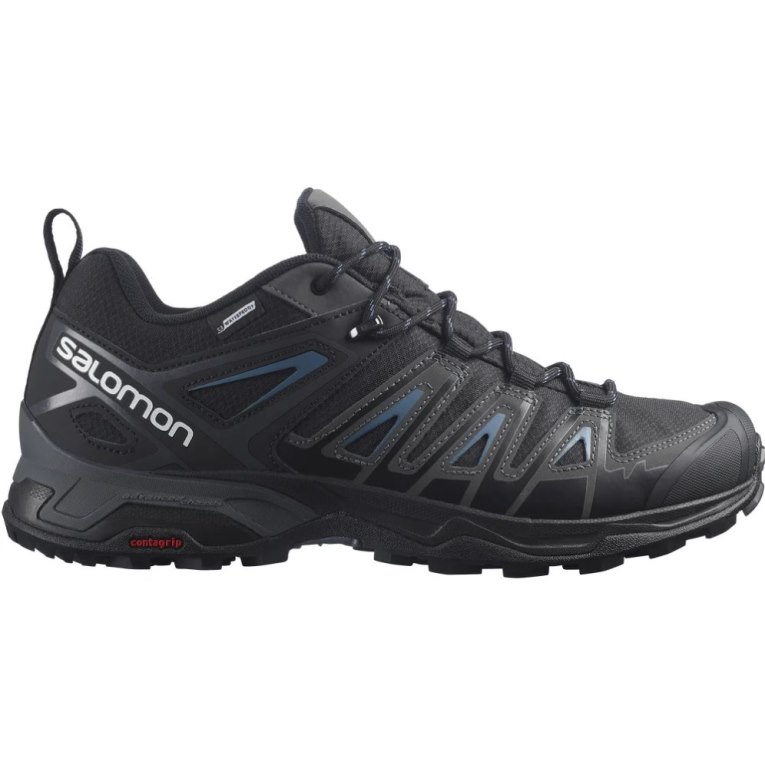 Black Salomon X Ultra Pioneer CSWP Men\'s Hiking Shoes | PH 76932R